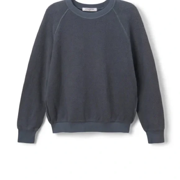 NWT Ziggy - Night - reverse fleece shrunken crew neck sweatshirt - Picture 2 of 10